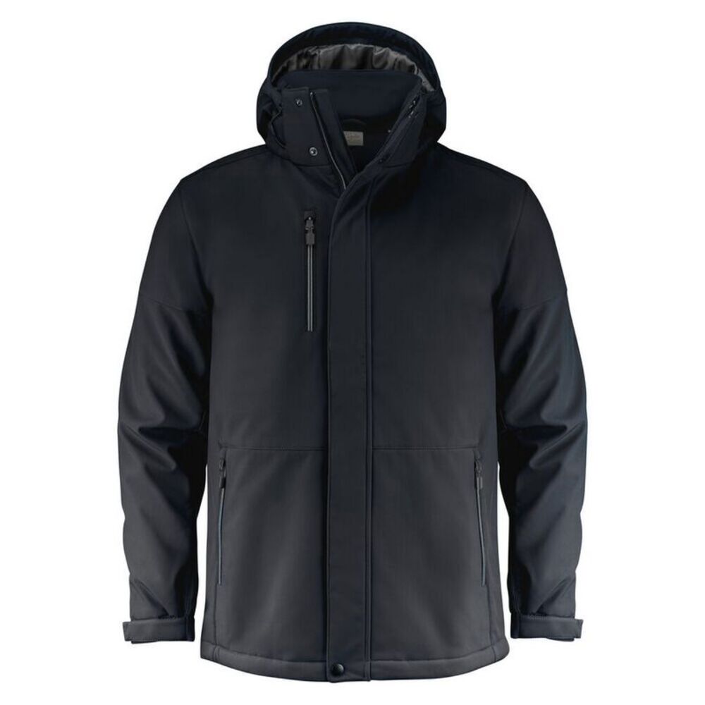 Printer Mens Overlanding Soft Shell Jacket / Black